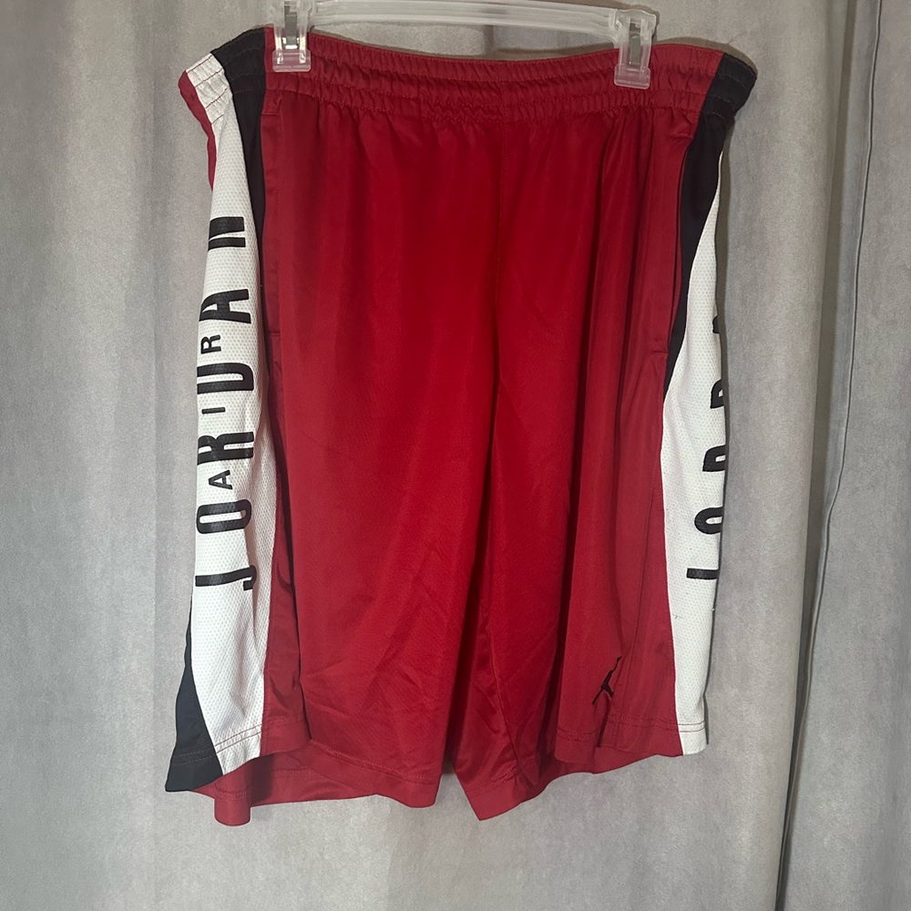 Rare Vintage Dri-Fit Air Jordan Wordmark Shorts Red Men’s Size XL